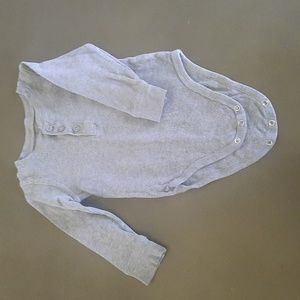 Jumping Beans gray long sleeve onesie size 18 months